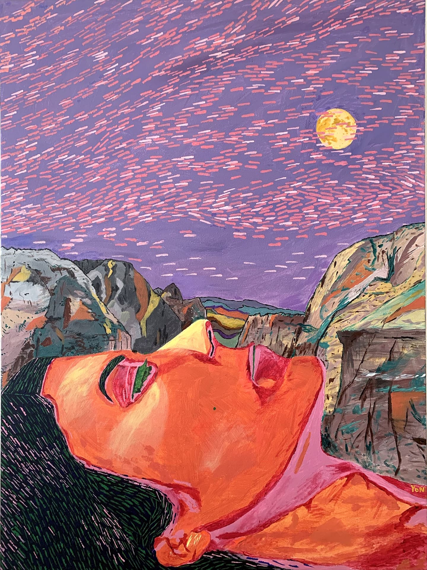 “Angel Landing” — painting by Yon Douek